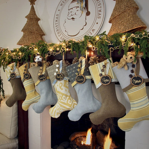 Casual Lake House or Coastal Christmas Stockings