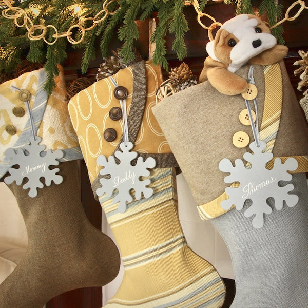 Casual Lake House or Coastal Christmas Stockings