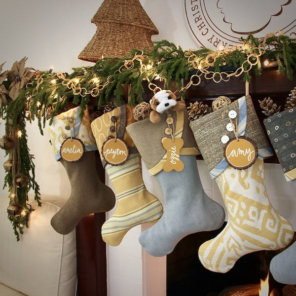Casual Lake House or Coastal Christmas Stockings
