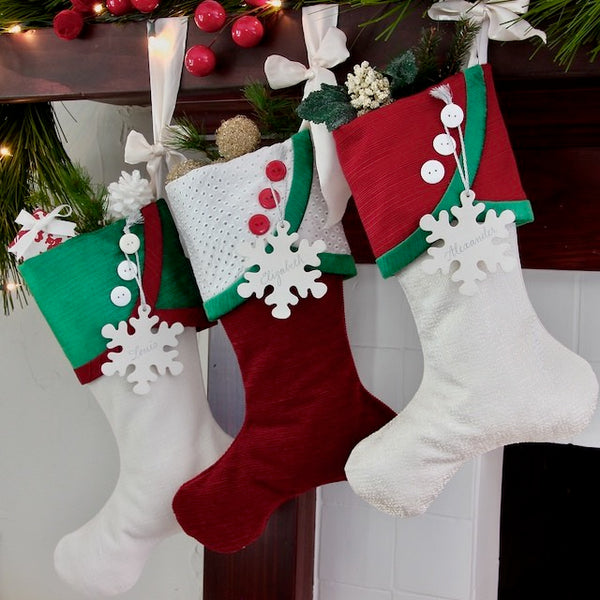 Christmas Stocking Luxury in Red and Green Christmas Decor for Elegant Traditional Christmas Stockings for the Family Xmas Stockings