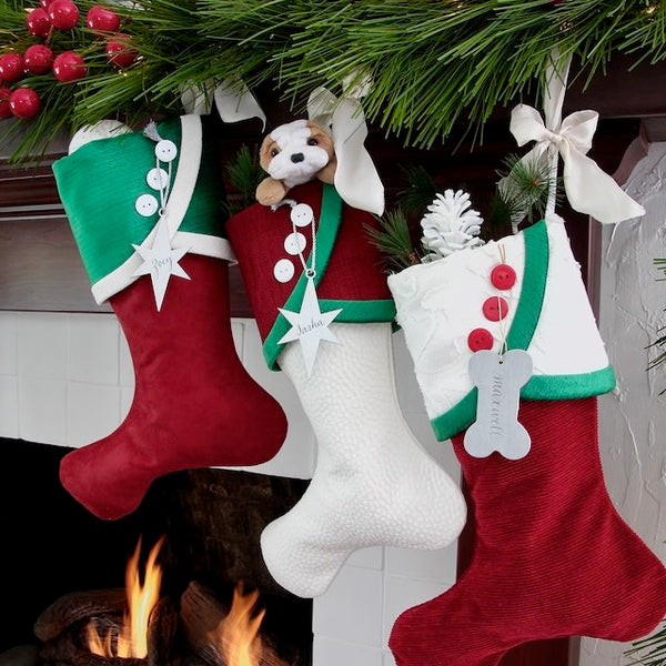 Christmas Stocking Luxury in Red and Green Christmas Decor for Elegant Traditional Christmas Stockings for the Family Xmas Stockings