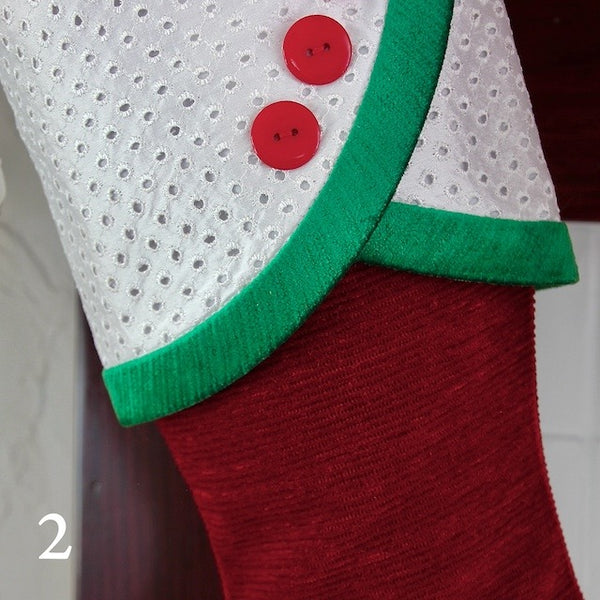 Christmas Stocking Luxury in Red and Green Christmas Decor for Elegant Traditional Christmas Stockings for the Family Xmas Stockings