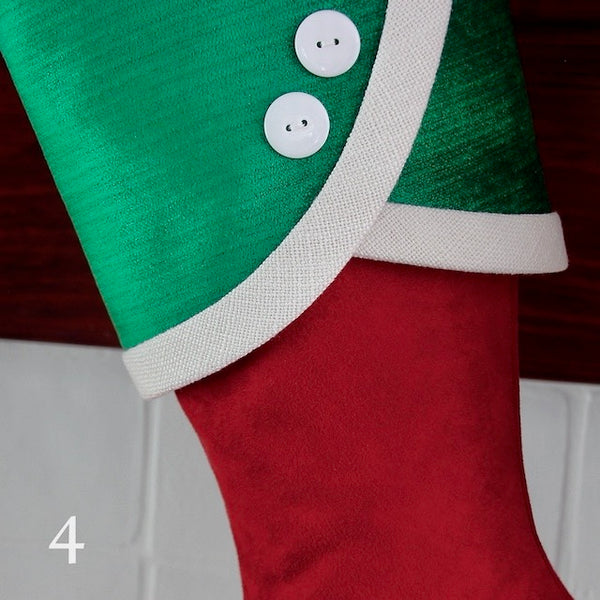 Christmas Stocking Luxury in Red and Green Christmas Decor for Elegant Traditional Christmas Stockings for the Family Xmas Stockings